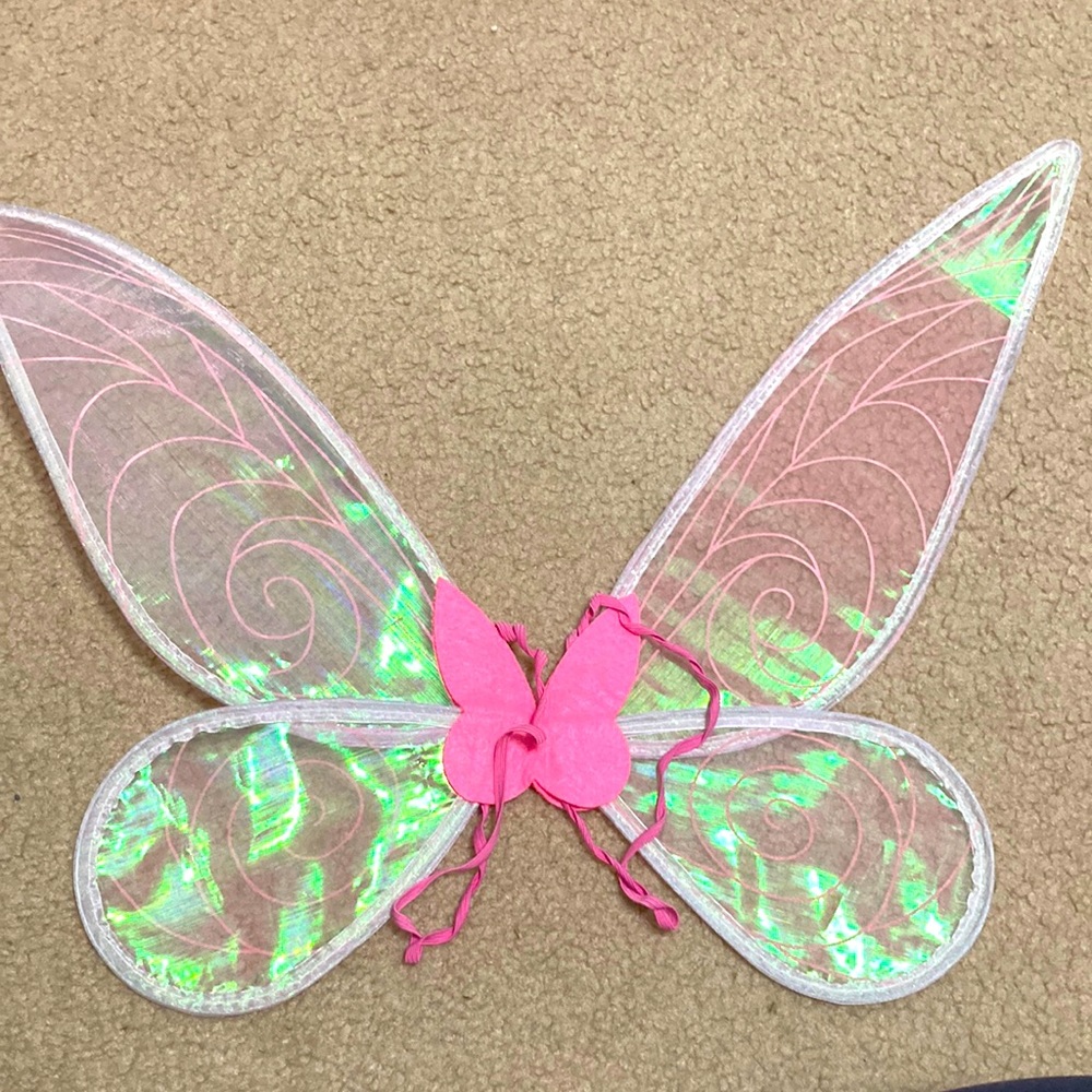 Pink fairy wings